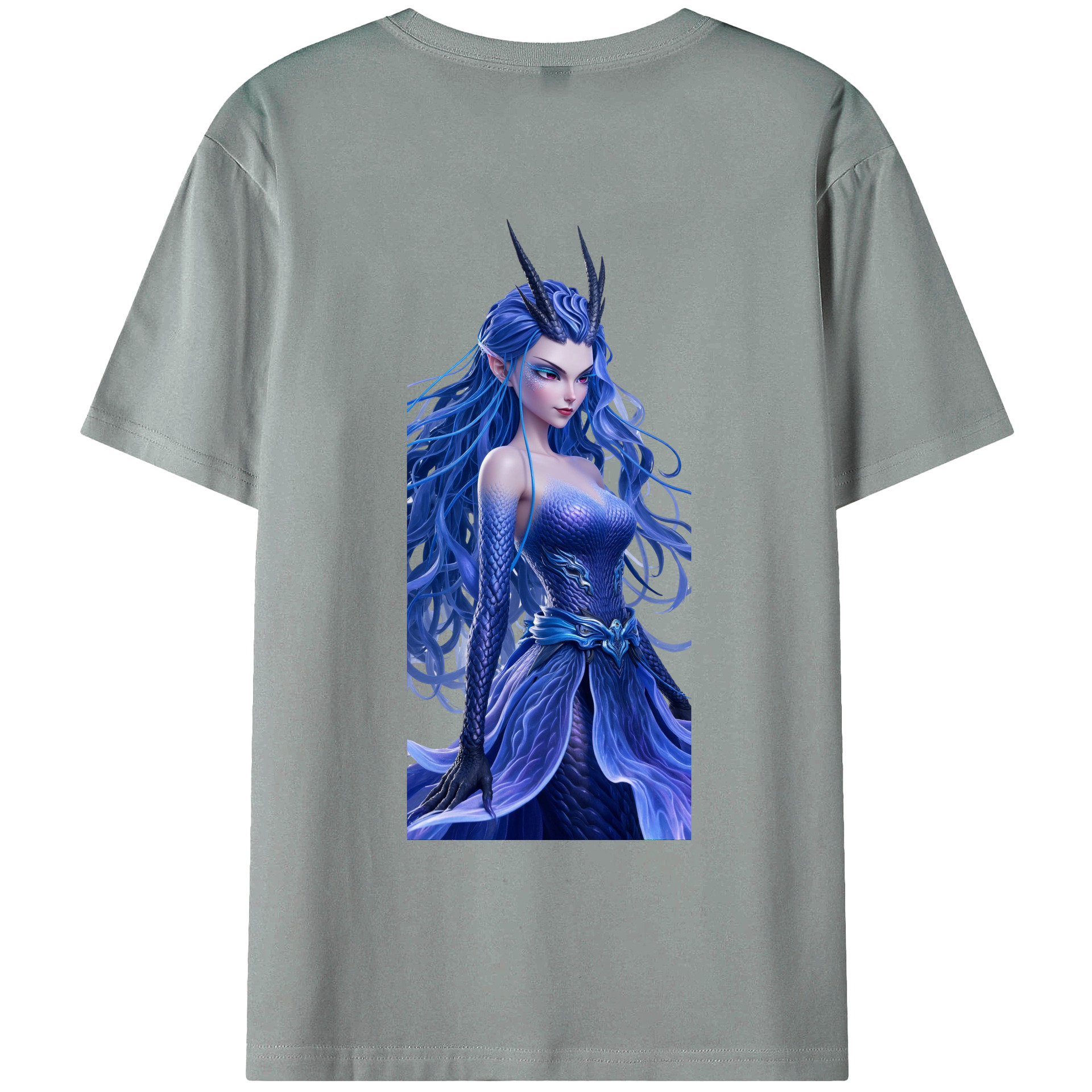 （画像用） Ne Zha 2 ナタ 魔童の大暴れ 綿100％ メンズ半袖Tシャツ（バックプリント） 通気性